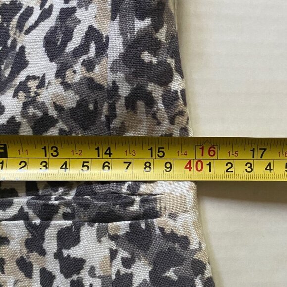 Joie Mehira B Linen Animal Leopard print Blazer - Picture 15 of 16